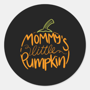 Halloween Pregnancy S Mummy'S Little Pumpkin Classic Round Sticker