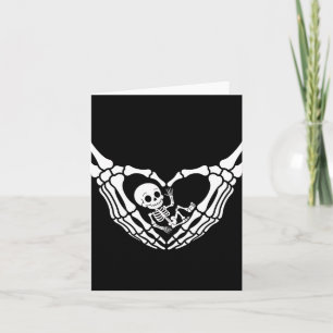 Halloween Pregnant Baby Skeleton Spooky Season New Card