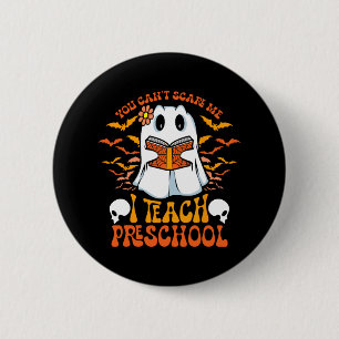 Halloween Preschool Teacher Ghost Teaching Istant 6 Cm Round Badge