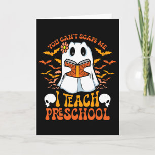 Halloween Preschool Teacher Ghost Teaching Istant  Card