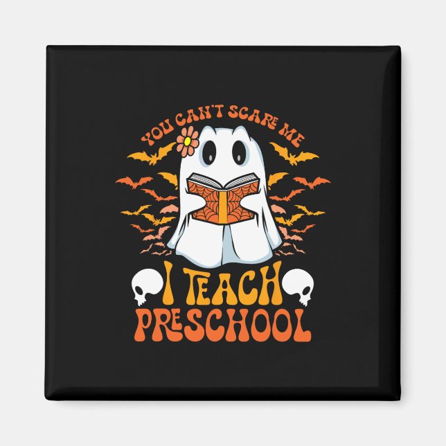 Halloween Preschool Teacher Ghost Teaching Istant  Magnet (Front)