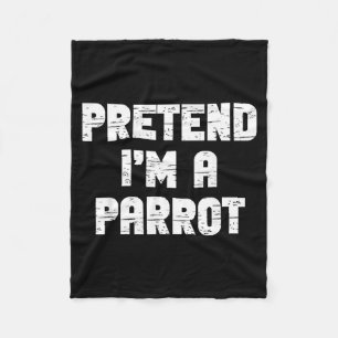 Halloween Pretend A Parrot Costume Funny Lazy Kids Fleece Blanket