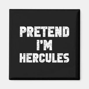 Halloween Pretend Hercules Costume Funny Lazy Kids Magnet