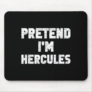 Halloween Pretend Hercules Costume Funny Lazy Kids Mouse Pad