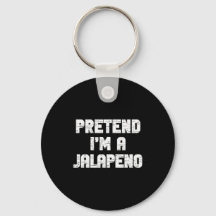 Halloween Pretend I'm A Jalapeno Costume Lazy Adul Key Ring