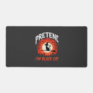 Halloween Pretend Im Black Cat Witch Desk Mat
