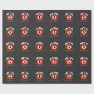 Halloween Pretend Im Black Cat Witch Wrapping Paper