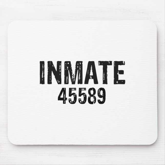 Halloween Prisoner Jail Inmate Costume  Mouse Pad (Front)