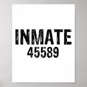 Halloween Prisoner Jail Inmate Costume  Poster