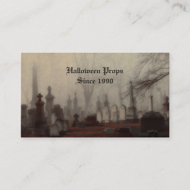 Halloween Props Business Card (Front)
