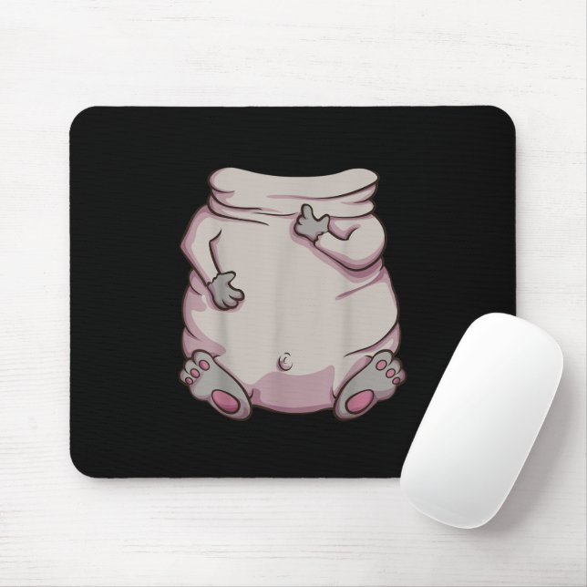 Halloween Pug Dog Animal Cosplay Mouse Pad (With Mouse)