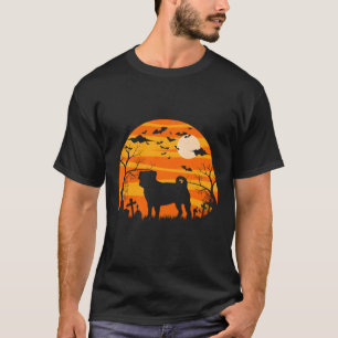 Halloween Pug Dog Jack O Lantern Pumpkin T-Shirt