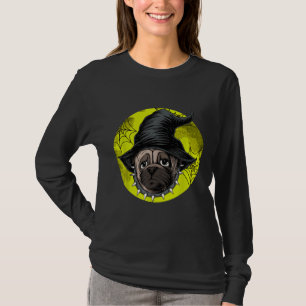 Halloween Pug Dog Lovers Pumpkin Grunge Jack O Lan T-Shirt