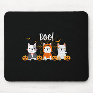 Halloween Pug Dogs Cute French Bulldog Lover Mouse Pad