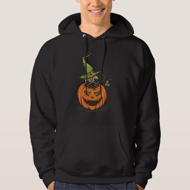 Halloween Pug Hoodie (Front)