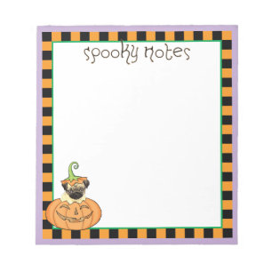 Halloween Pug Notepad