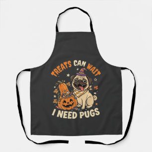 Halloween Pug Pumpkin Treats Apron
