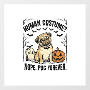 Halloween Pug Shirt Vintage Funny Dog Costume Art_