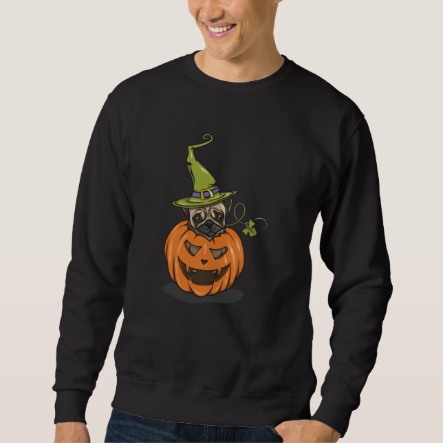 Halloween Pug Sweatshirt (Front)