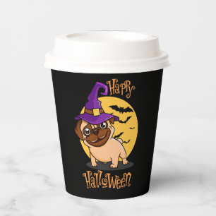 Halloween Puggy Paper Cups