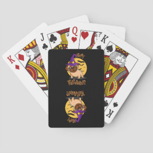 Halloween Puggy Playing Cards