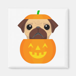Halloween Pugkin Magnet
