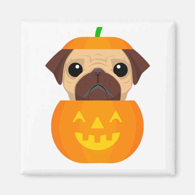 Halloween Pugkin   Magnet (Front)