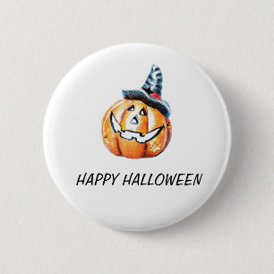 Halloween Pumkin 6 Cm Round Badge