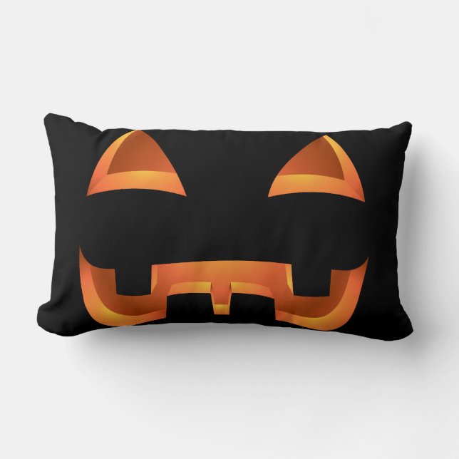 Halloween Pumkin Pillow Gifts Jack-o-lantern Decor (Front)