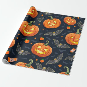 Halloween Pumkin Wrapping Paper