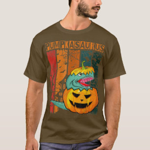 Halloween Pumpkasaurus Dinosaur Kids Boy Pumpkin  T-Shirt