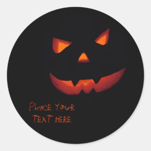 Halloween Pumpkin 001 Classic Round Sticker