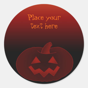 Halloween Pumpkin 002 Classic Round Sticker