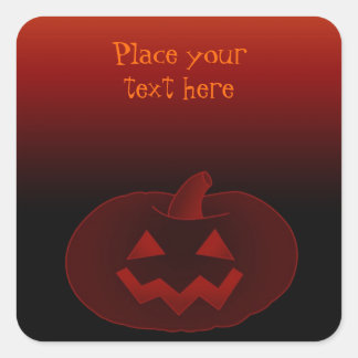 Halloween Pumpkin 002 Square Sticker