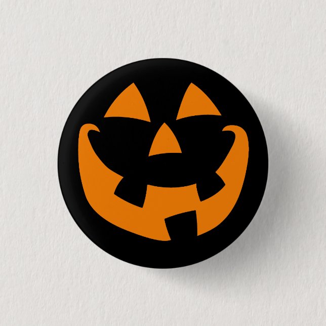 Halloween Pumpkin 3 Cm Round Badge (Front)