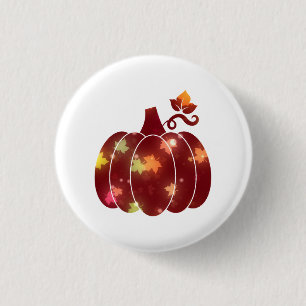 Halloween Pumpkin  3 Cm Round Badge