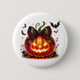 Halloween Pumpkin 6 Cm Round Badge