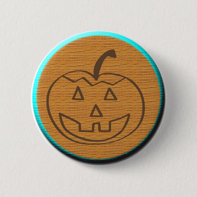  Halloween Pumpkin 6 Cm Round Badge (Front)