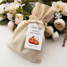 Halloween Pumpkin and Boo | Baby Shower Thank You 