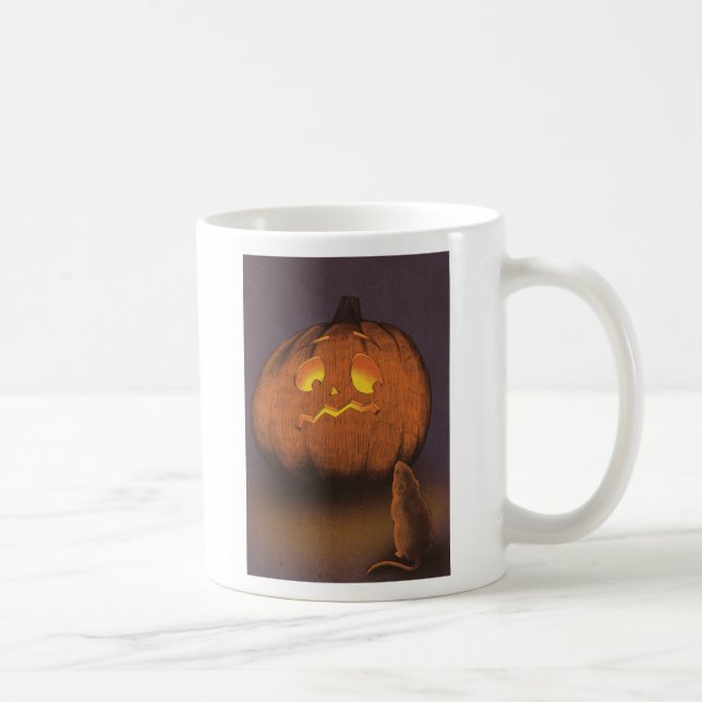 Halloween Pumpkin and Mouse Coffee Mug (Right)