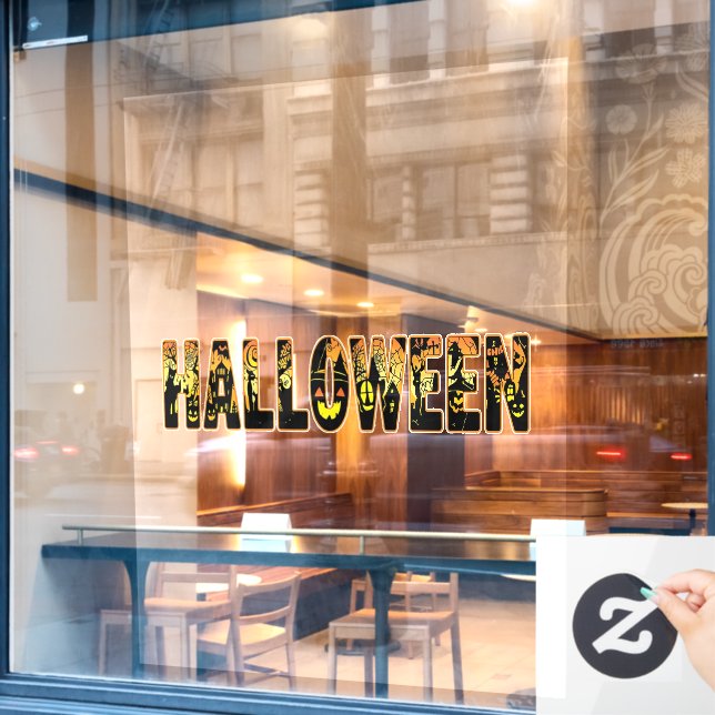 Halloween Pumpkin Artwork (Cafe Window)