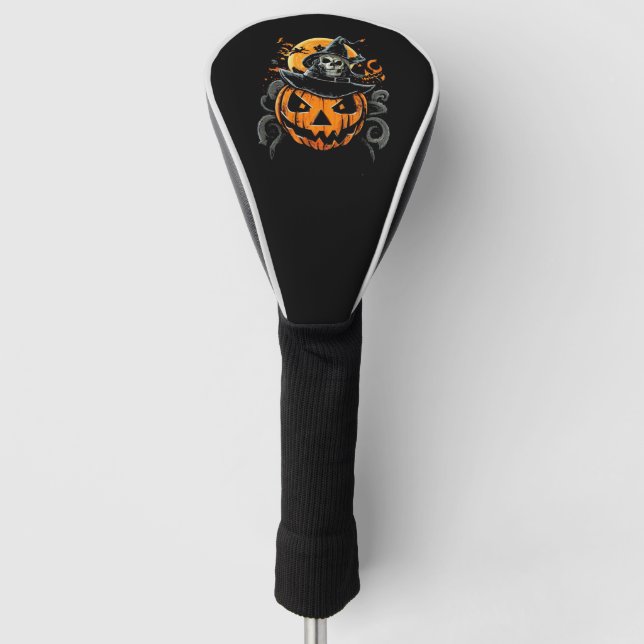 Halloween/pumpkin/autumn/fall  golf head cover (Front)