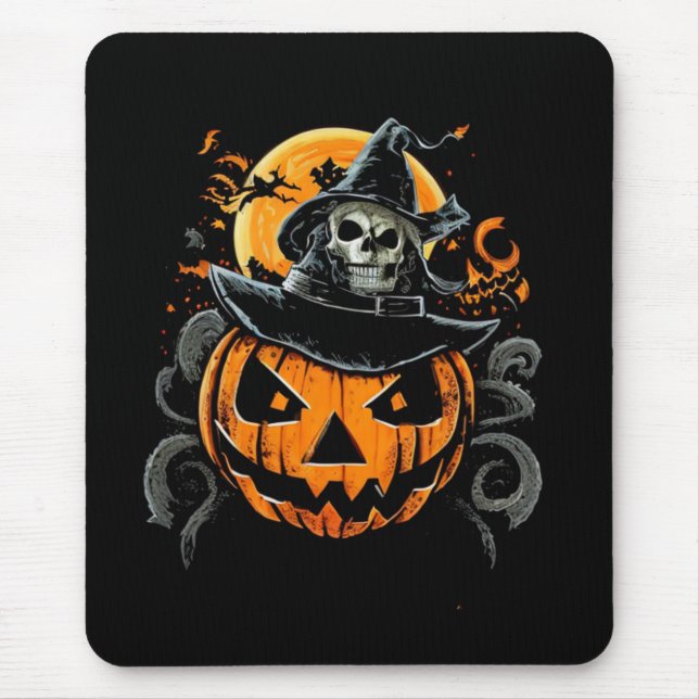 Halloween/pumpkin/autumn/fall  mouse pad (Front)