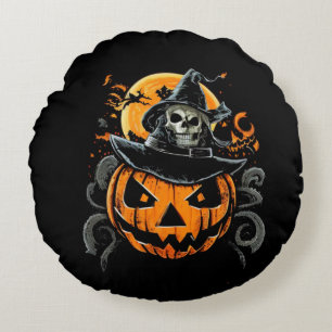 Halloween/pumpkin/autumn/fall round cushion