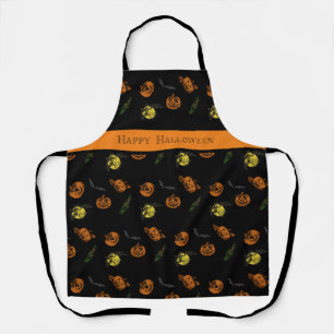 Halloween/pumpkin/bat apron
