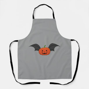 Halloween Pumpkin Bat Apron