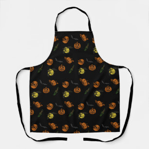 Halloween/pumpkin/bat apron