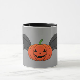 Halloween Pumpkin Bat Mug