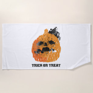 Halloween  pumpkin beach towel