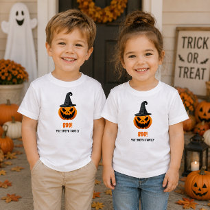 Halloween Pumpkin “BOO!” – Personalised Name Toddler T-Shirt